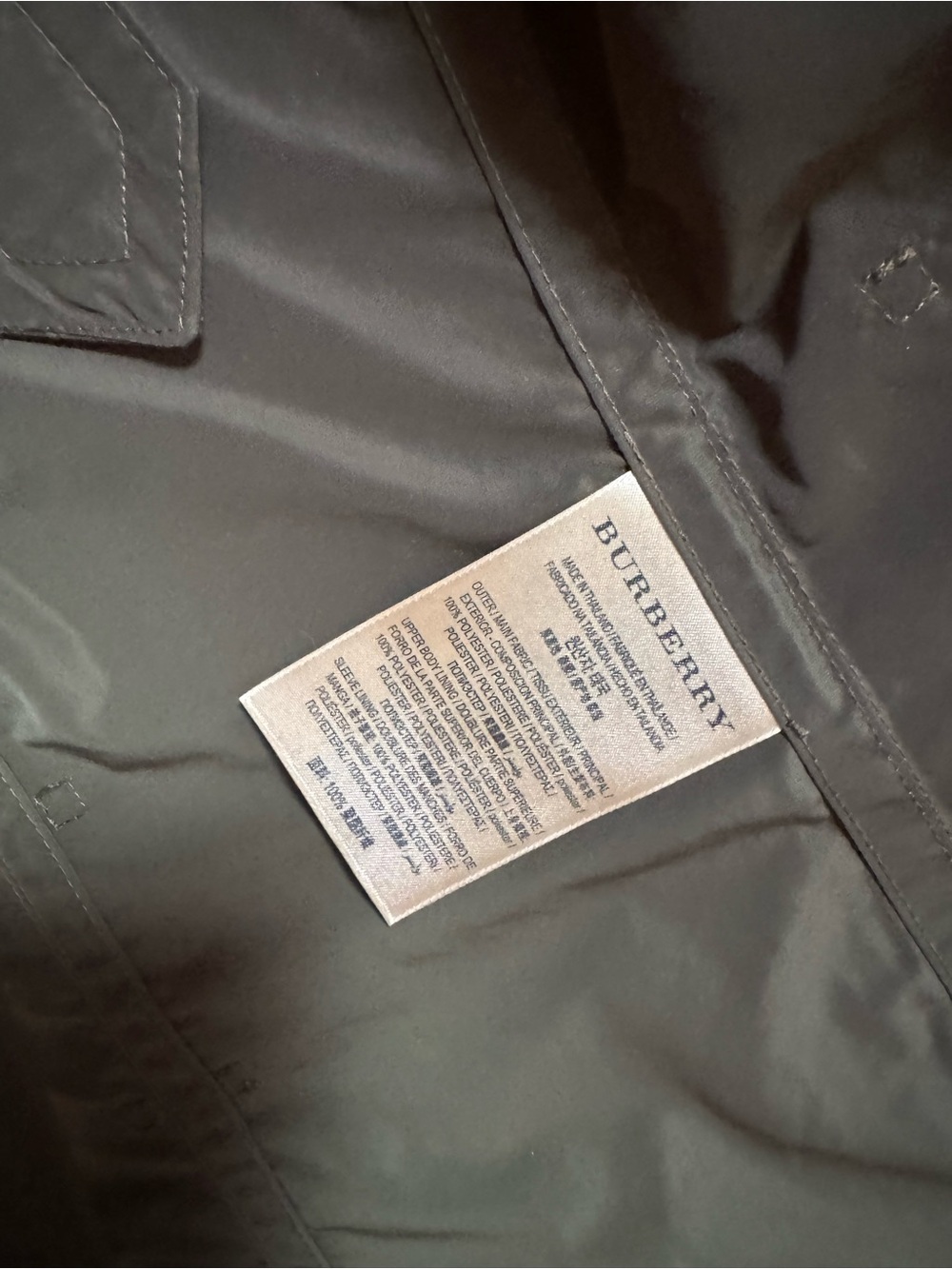 Burberry Brit Olive Nova Check Hooded Belted Trench Coat Rain Jacket UK 4 US 7 S - Picture 4 of 8